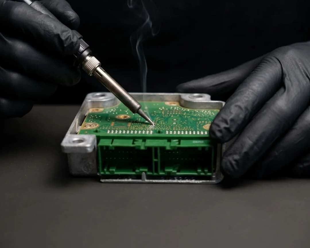 Calculateur Airbag SRS en intervention électronique